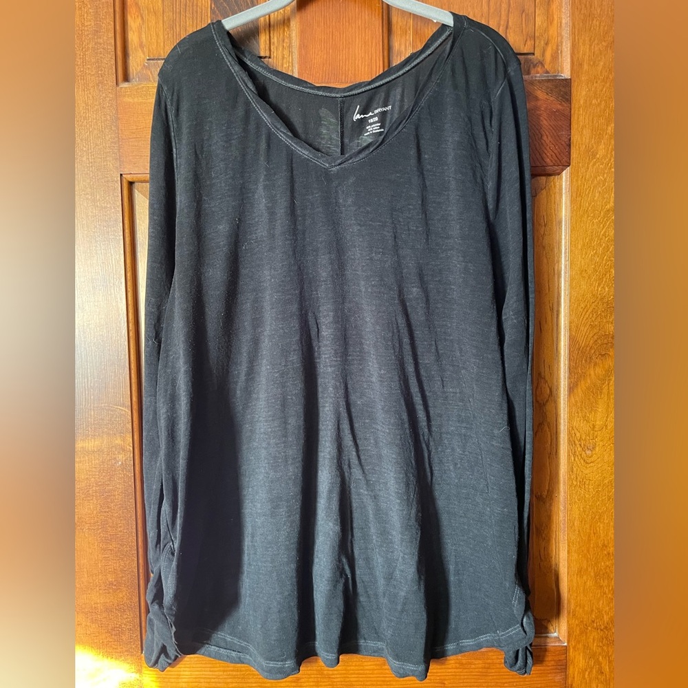Lane Bryant Black long sleeve shirt